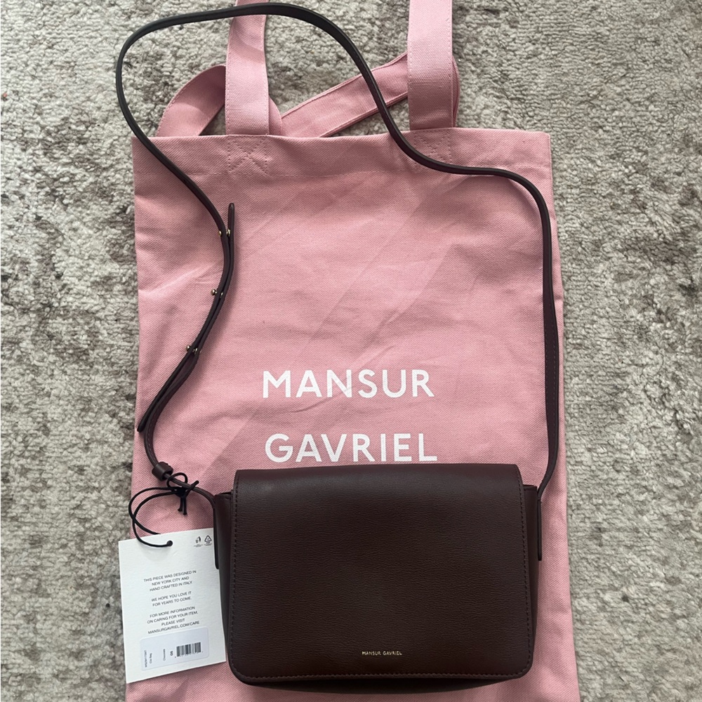 NWT Mansur Gavriel Chocolate Clio Bag